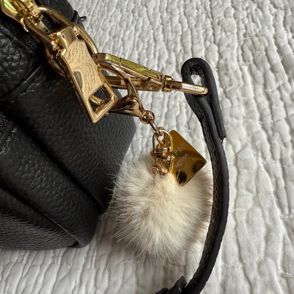 Pom Pom London Mayfair crossbody bag in Black - ** Includes THREE straps! ** - Picture 4 of 6
